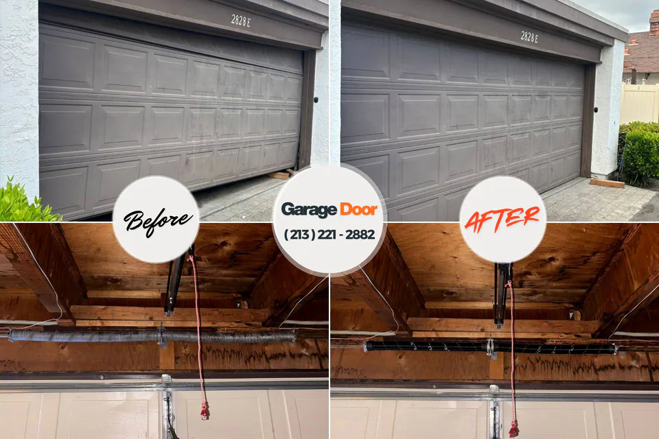 Before and after: garage door repair near me East Canton